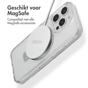 Accezz Ring Stand Backcover met MagSafe iPhone 15 Pro - Transparant