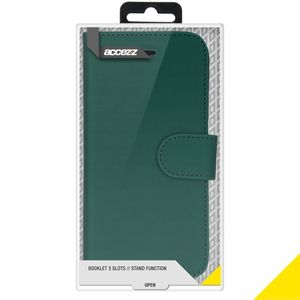 Accezz Wallet Softcase Bookcase iPhone 12 (Pro) - Groen