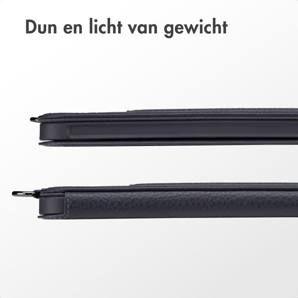 Accezz Trifold Bookcase with Handstrap iPad Mini 7 (2024) / iPad Mini 6 (2021) - Donkerblauw