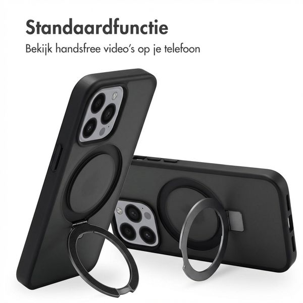 Accezz Ring Stand Backcover met MagSafe Apple iPhone 13 Pro - Zwart
