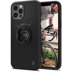 Spigen GearLock Backcover Apple iPhone 12 (Pro) - Zwart