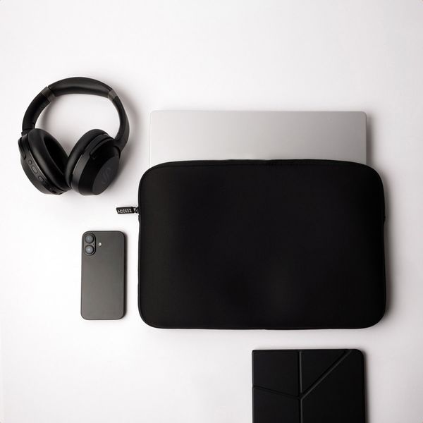 Accezz Laptop hoes 13-14 inch - Laptopsleeve - Zwart