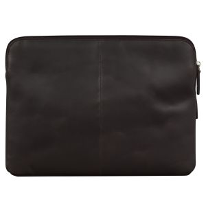 dbramante1928 Skagen Pro+ Sleeve - Laptop hoes 14 inch - Echt leer - MacBook Pro 14 inch - Hunter Dark