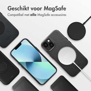 Accezz MagSafe Leather Backcover iPhone 13 - Onyx Black