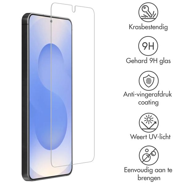 Accezz Gehard Glas Screenprotector voor Accezz Project Applicator Samsung Galaxy S26