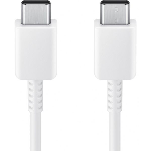 Samsung Originele USB-C naar USB-C kabel - 1 meter - 25 Watt + Originele Fast Charging Adapter USB-C Oplader - 25 Watt - Wit
