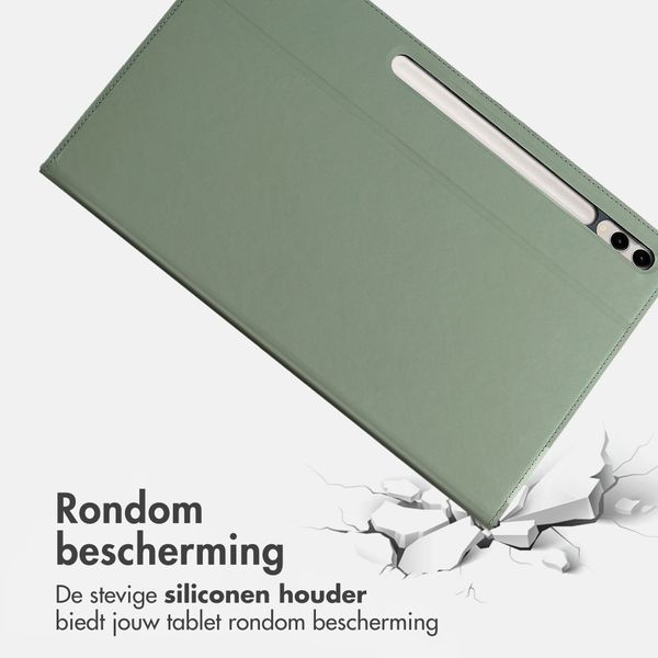 Accezz Classic Tablet Case Samsung Galaxy Tab S10 Plus / Tab S9 FE Plus / Tab S9 Plus - Groen