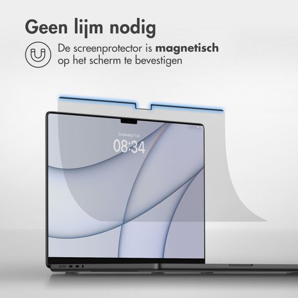 Accezz Magnetische Screenprotector Apple MacBook Pro 16 inch (2021 / 2023 M3 / 2024 M4 / 2026 M5)