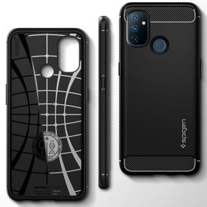 Spigen Rugged Armor Backcover OnePlus Nord N100 - Zwart