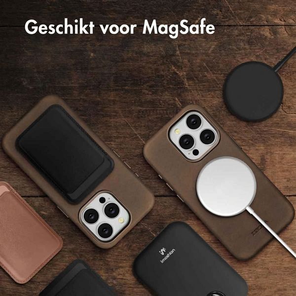 Accezz Vintage Leather Magsafe Backcover Apple iPhone 15 Pro - Rustic Brown