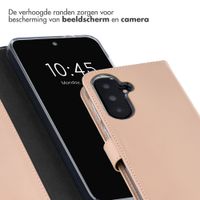 Selencia Echt Leren Bookcase Samsung Galaxy A37 (5G) - Lichtroze