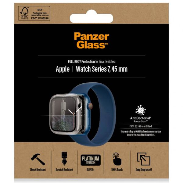 PanzerGlass Full Body Case Apple Watch 7 / 8 / 9 - 45 mm - Transparant