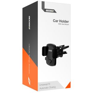 Accezz Telefoonhouder auto - Verstelbaar - Universeel - Ventilatierooster - Zwart