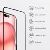 Accezz Gehard Glas Screenprotector + Applicator iPhone 16 / 15