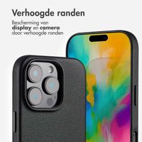 Accezz Echt leren hoesje + MagSafe Wallet Apple iPhone 16 Pro Max - Onyx Black