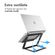 Accezz Origami Laptop Stand - Laptop standaard - Verstelbaar en opvouwbaar - Universeel - Donkergrijs