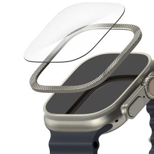 Ringke Bezel Styling + Screenprotector Apple Watch Ultra (2) - 49 mm - Knurling Titanium