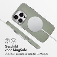 Accezz MagSafe Leather Backcover Apple iPhone 15 Pro - Light Grey
