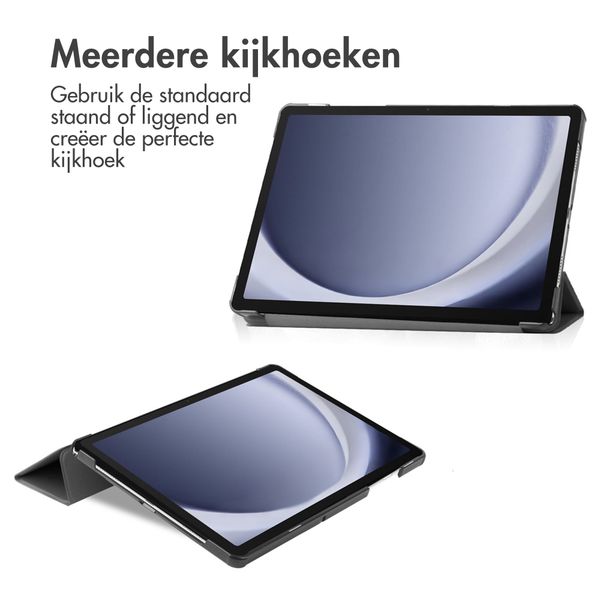 Accezz Trifold Bookcase Samsung Galaxy Tab A9 Plus - Zwart