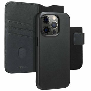Accezz Leather Bookcase 2-in-1 met MagSafe Apple iPhone 15 Pro - Onyx Black