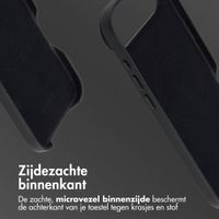 Accezz Accezz iPhone Air Echt Leren hoesje inclusief MagSafe Wallet - Onyx Black