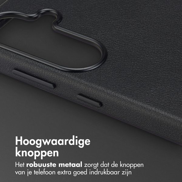 Accezz MagSafe Leather Backcover Samsung Galaxy S26 - Onyx Black