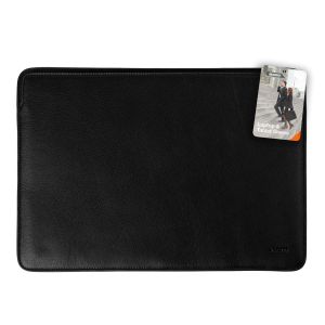 Accezz Leather Laptop hoes MacBook 14 inch - Laptopsleeve - Zwart