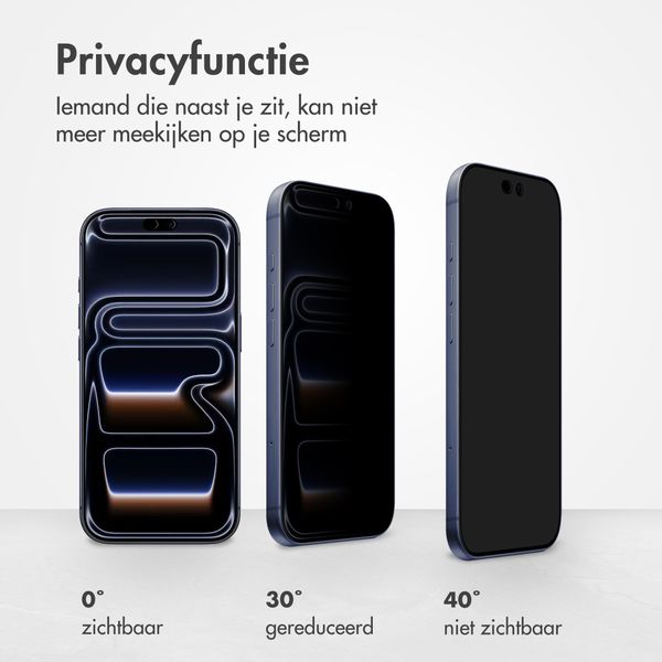 Accezz Gehard Glas Privacy Screenprotector Apple iPhone 18 Pro