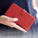 Selencia Echt Lederen Bookcase Samsung Galaxy A35 - Rood