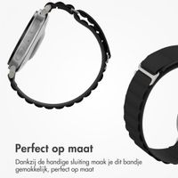 Accezz Nylon Alpine bandje Samsung Galaxy Watch 9 (40/44mm) / Watch 8 (40/44mm) / Classic (46mm) - Zwart