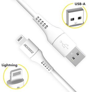 Accezz Lightning naar USB kabel - MFi certificering - 1 meter - Wit