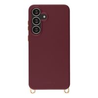 Selencia Rivièra MagSafe Backcover met afneembare haakjes Samsung Galaxy S25 FE - Bold Burgundy