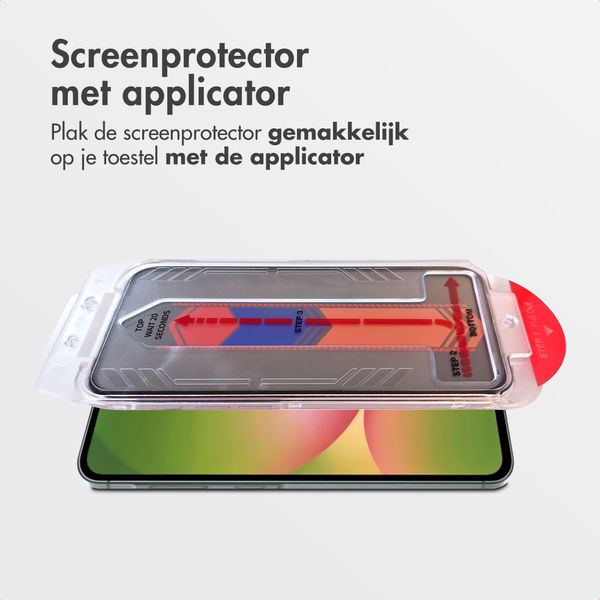 Accezz Gehard Glas Privacy Screenprotector + Applicator Samsung Galaxy A56