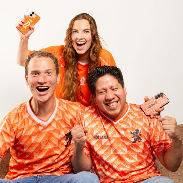 Ontwerp je eigen Nederlands Elftal Clear Backcover Apple iPhone 14 Pro - Nederlands Elftal '04