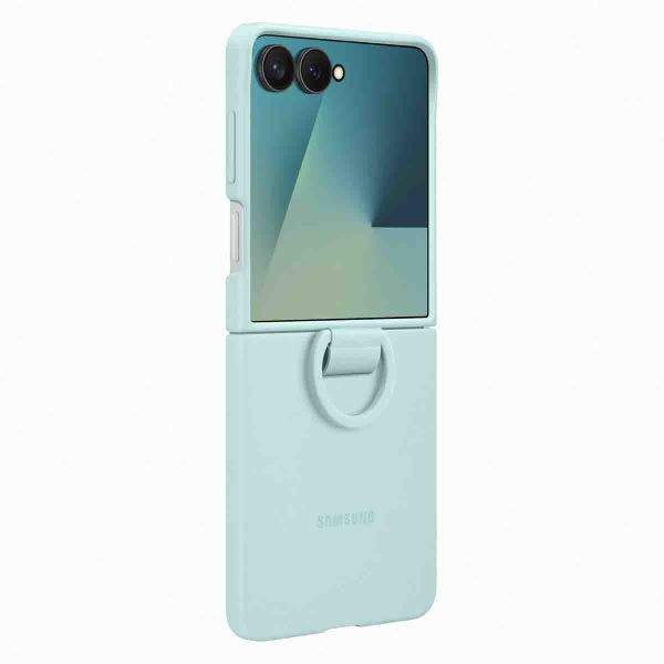 Samsung Originele Silicone Cover Ring Samsung Galaxy Z Flip 7 - Mint
