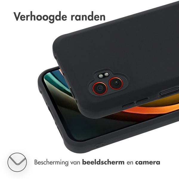 Accezz Color Backcover Samsung Galaxy Xcover 7 Pro - Zwart