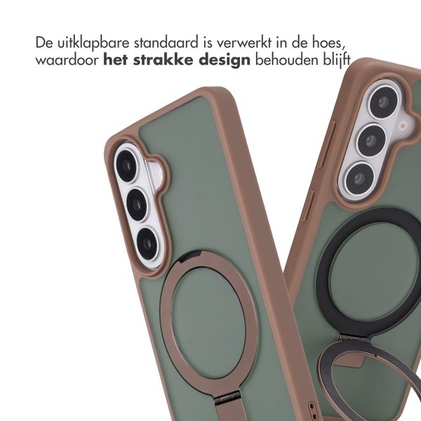 Accezz Ring Stand Backcover met MagSafe Samsung Galaxy S26 - Bruin