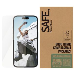 SAFE by PanzerGlass Ultra Wide-Fit Screenprotector in Fabrieksverpakking Apple iPhone 16 / 15