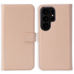 Selencia Echt Leren Bookcase Samsung Galaxy S26 Ultra - Dusty Pink