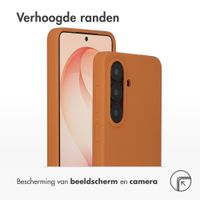 Accezz Liquid Silicone Backcover met MagSafe Samsung Galaxy S26 Plus - Oranje