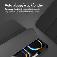 Accezz Smart Silicone Bookcase Apple iPad Pro 11 (2024) M4 - Zwart