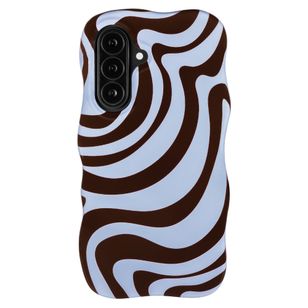 Selencia Vivid Wavy Backcover met MagSafe Samsung Galaxy A37 (5G) - Dream Swirl Chocolate