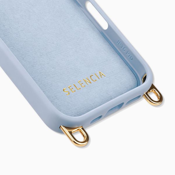 Selencia Rivièra MagSafe Backcover met afneembare haakjes Apple iPhone 16 Pro Max - Powder Blue