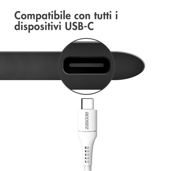 Accezz USB-C naar USB-C kabel - 1 meter - Wit