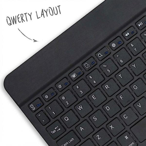 Accezz Bluetooth Keyboard Bookcase Samsung Galaxy Tab A8 - QWERTY / NL - Zwart