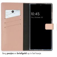 Selencia Echt Leren Bookcase Samsung Galaxy S24 Ultra - Dusty Pink