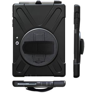 Accezz Full Protective back cover met strap Samsung Galaxy Tab Active 4 Pro - Zwart