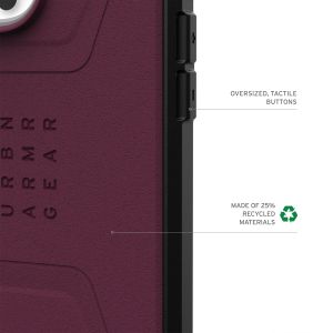 UAG Civilian Backcover MagSafe iPhone 16 Pro - Bordeaux