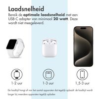 Accezz 3-in-1 Opvouwbare Draadloze MagSafe Oplader - 20W - Zwart