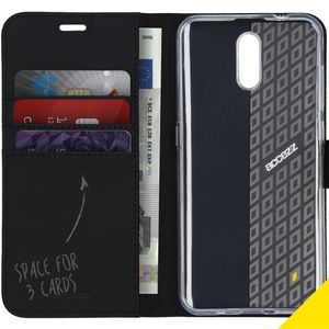 Accezz Wallet Softcase Bookcase Nokia 2.3 - Zwart